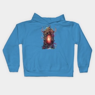 Fairy Door Watercolor 1 Come Through Kids Hoodie